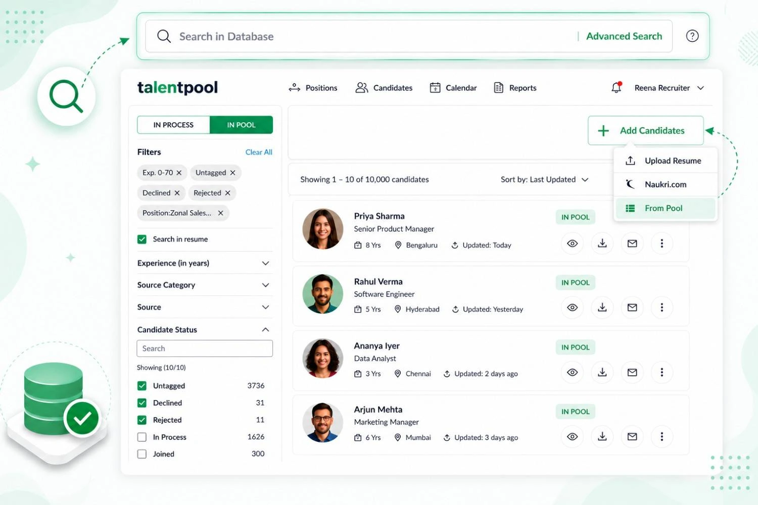 Centralized Candidate Database